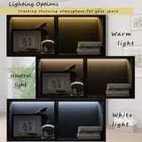 Bobve 5-Tier Elegant Glass Display Cabinet with 4 Doors for Collectibles and Books, 78.7" Tall Bobve