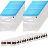 Jetec 70 Pcs 3D Filament Storage Bags Vacuum Bag Kit, Include 50 Reusable Vacuum Seal Bags 30 x 34 cm 3D Printer Filament Bags and 20 Cobalt Free Humidity Indicator Card for Keeping Filament Dry Jetec