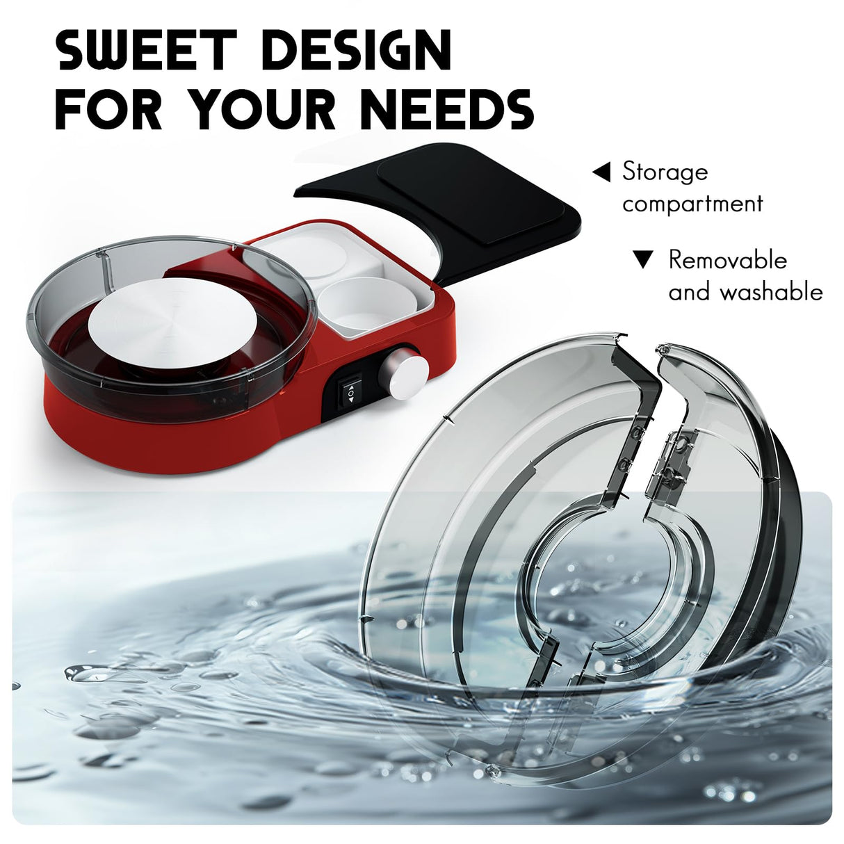 Pottery Wheel for Kids and Beginners - Complete Pottery Set with 6" Turntable with Two-Way Rotation, 2.2lb Clay, Art Supplies Sculpting Tools, Craft Gifts for Teens Kids Adults (Red) Catcrafter