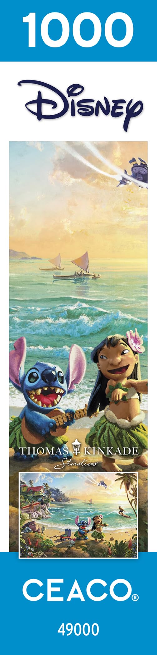 Ceaco - Thomas Kinkade - Disney - Lilo and Stitch - 1000 Piece Jigsaw Puzzle Ceaco