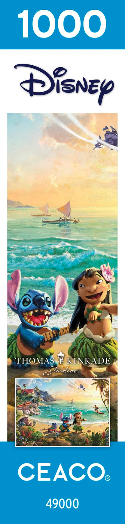 Ceaco - Thomas Kinkade - Disney - Lilo and Stitch - 1000 Piece Jigsaw Puzzle