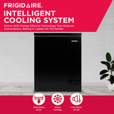 Frigidaire EFRF5003-BLACK Chest Deep Freezer-GARAGE-READY, 5.0 Capacity, Black-Adjustable Thermostat-Removable Vinyl Coated Wire Basket-Easy Defrost Drain, 5 cu ft Frigidaire