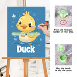 Ginfonr Framed Paint by Numbers Kit for Adults, African Women Acrylic Painting on Canvas, African Oil Painting for Beginner with Brushes, Adults Paint-by-Number for Home Wall Decor (8x8inch) Ginfonr