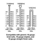 Freeman PXL31 Pneumatic 3-in-1 16-Gauge and 18-Gauge 2" Finish Nailer and Stapler Freeman