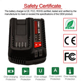 20V Max Battery Charger Replacement for Craftsman CMCB104,Compatible with Lithium Batteries CMCB101 CMCB204 CMCB202 CMCB201 CMCB209 CMCB205 CMCB102 CMCB100 Tueddur