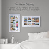MELANNCO 12-Opening Wall Mount Frame Picture Collage, White MELANNCO