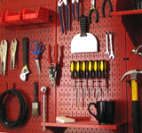 Wall Control 30-P-3232R Red Metal Pegboard Pack Wall Control