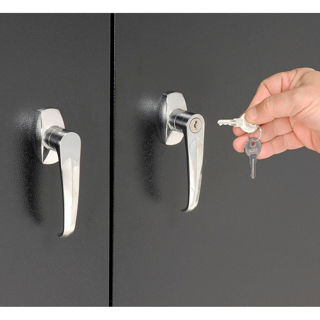 Global Industrial Assembled Storage Cabinet, 48x24x78, Black Global Industrial