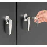 Global Industrial Assembled Storage Cabinet, 48x24x78, Black Global Industrial