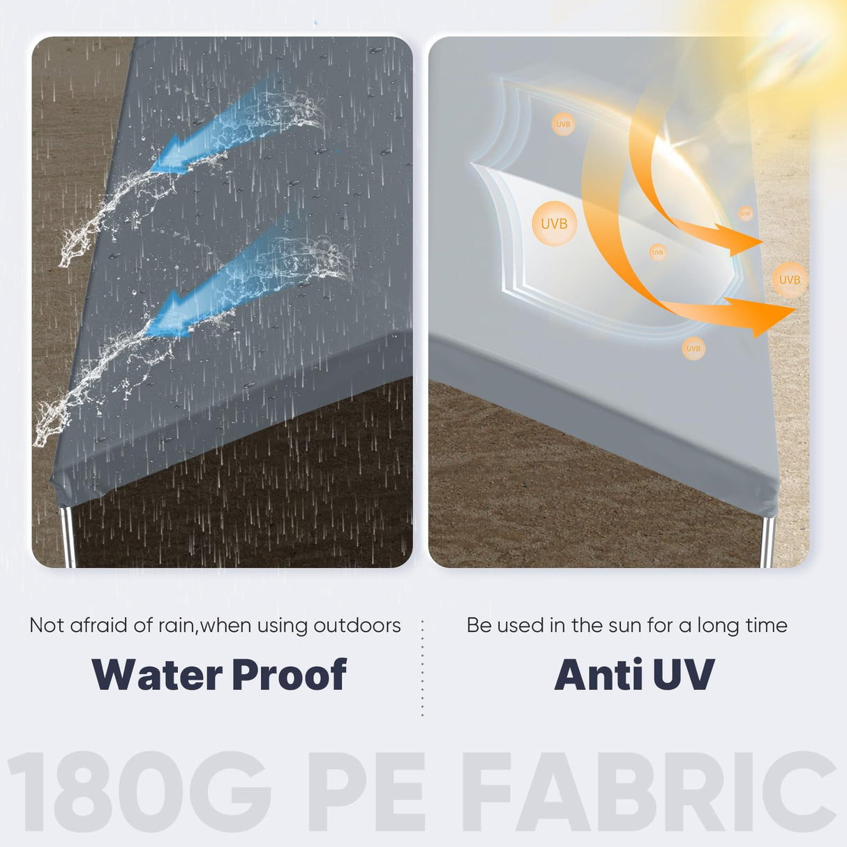 ADVANCE OUTDOOR 10x20 ft Easy-to-install Carport, Save 50% Installation Time, Heavy Duty Car Canopy Garage Boat Shelter Party Tent, Gray ADVANCE OUTDOOR