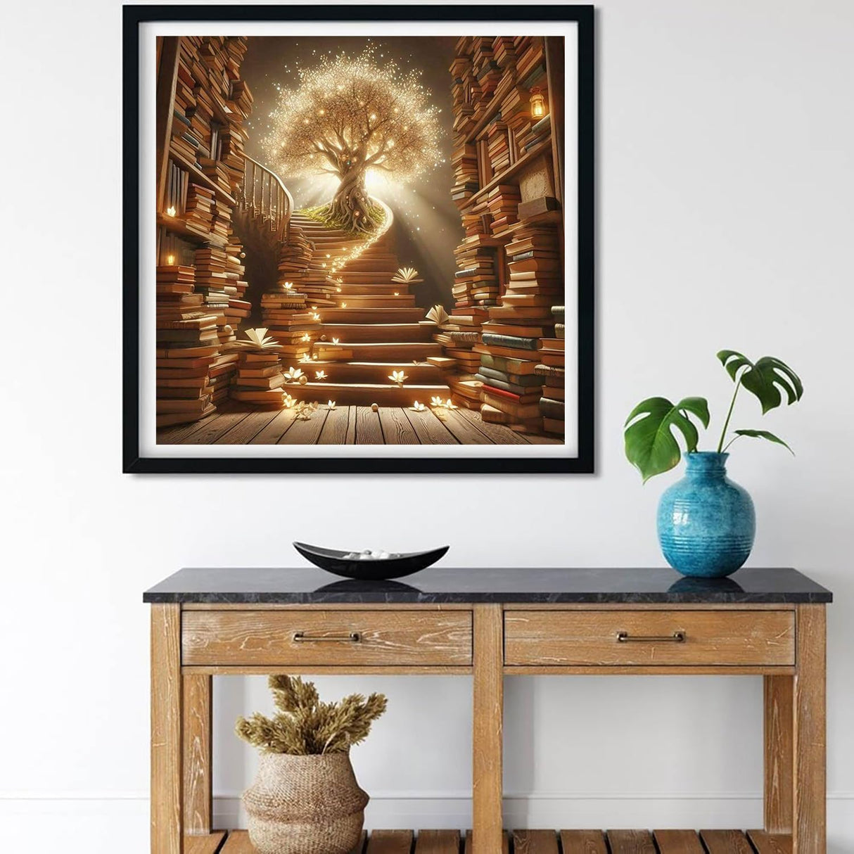 Lophomie Diamond Art Kits for Adults, 5D DIY Tree of Life Diamond Painting Kits for Adults Beginners, Diamond Dots Kits Gem Arts Crafts for Home Wall Decor 14x14 Inch Lophomie