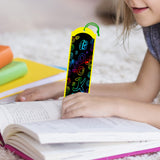 Winlyn 48 Sets 6 Styles Magic Color Scratch Bookmarks Craft Kits Rainbow Scratch Paper Art Sets for Kids Students Party Favors DIY Bookmarks Bulk with Scratching Tools Ribbons for Classroom Activities Winlyn