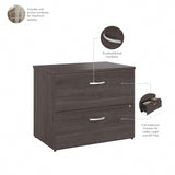 Bush Business Furniture Studio C 2 Drawer Lateral File Cabinet-Assembled, Locking Document Storage for Home or Professional Office, 16W, Storm Gray Bush Business Furniture