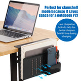 CIBOTIES Desk Side Storage Holder Desk Organizer for Laptop Clamp-On Desk Shelf, Drilling Standing Desk Drawer, for Office Supplies & Studio Essentials (Black) CIBOTIES