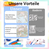 Aestalrcus Paint by Numbers Kit for Kids with Frame, Deer Paint by Numbers for Kids Ages 4-8-12,DIY Acrylic Oil Painting for Home Wall Decor Gift 8 x 8 Inch (with Frame Easel) Aestalrcus