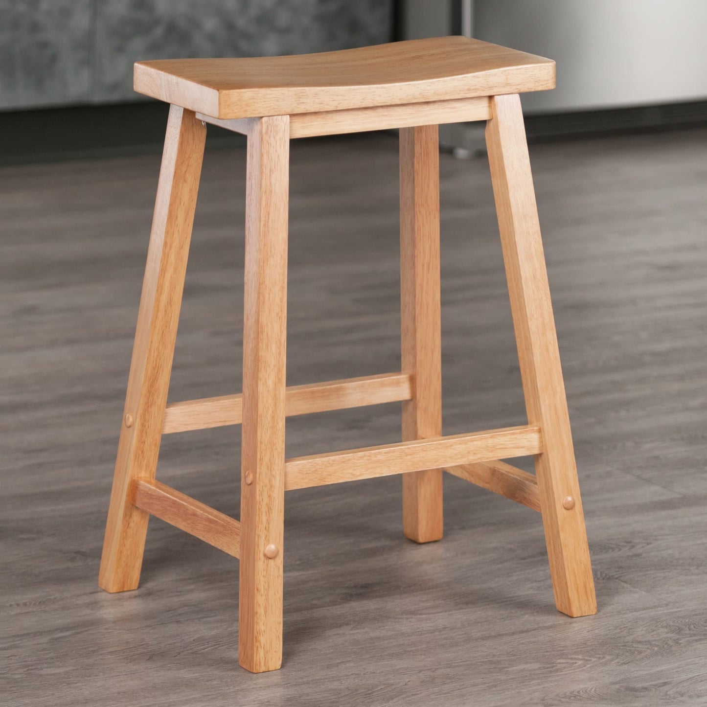 Winsome Satori Stool, 24", Natural - WoodArtSupply