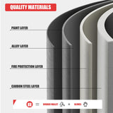 OLLRRACT Storage Shelves Garage Shelving Heavy Duty - 32''H Garage Shelves Adjustable 3 Tier Metal Shelving Unit Storage Rack Shelving Industrial Utility Shelf (31.5" Dx31.5 W x 15.7" H) OLLRRACT