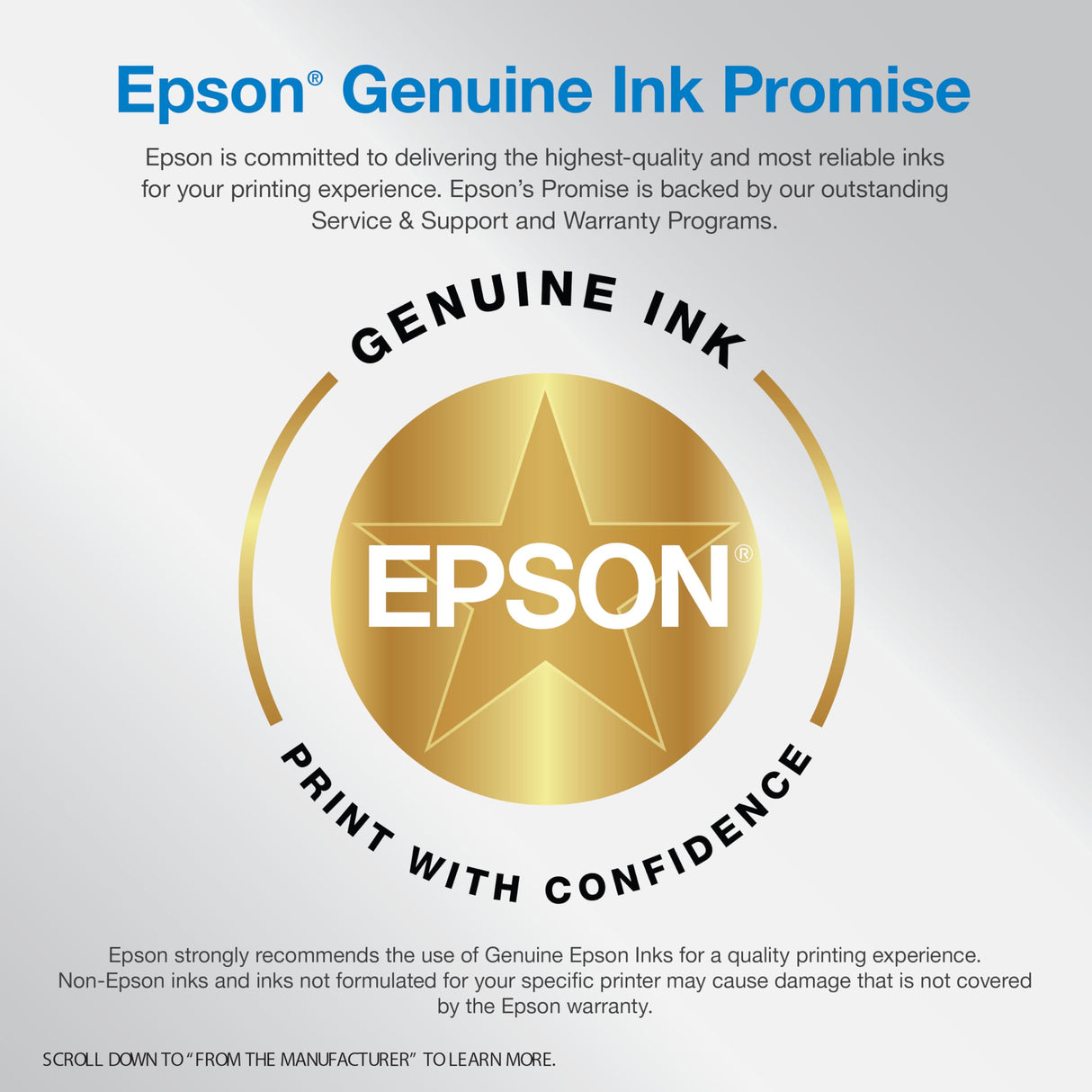 Epson EcoTank ET-2980 Wireless All-in-One Color Supertank Printer with up to 3 Years of Ink, Refillable Tanks, Perfect for Home, 15 PPM, 1.44" Color Screen, Auto 2-Sided Printing - White Epson