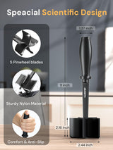 Meat Chopper, Hamburger Smasher Tool, Ground Beef Chopper Tool and Premium Heat Resistant Masher, Ground Turkey and More, Nylon Ground Beef Chopper Tool and Meat Fork, Non Stick Mix Chopper CLUEAPOP