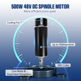 CNCTOPBAOS 3 Axis 4540 500W CNC Router Engraving Machine with Aluminum Table/GRBL Touchscreen Offline Controller/Limit Switch/E-stop,Carving Milling Cutting Metal Wood Stainless Steel Acrylic PCB PVC CNCTOPBAOS