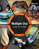 SUNLU ABS Filament 1.75mm 3D Printer Filament Bundle Multicolor, Individually Vacuum Packed, 2kg in Total, 0.25kg per Spool, 8 Pack, 8 Colors, Black+White+Grey+Blue+Yelllow+Green+Red+Orange SUNLU