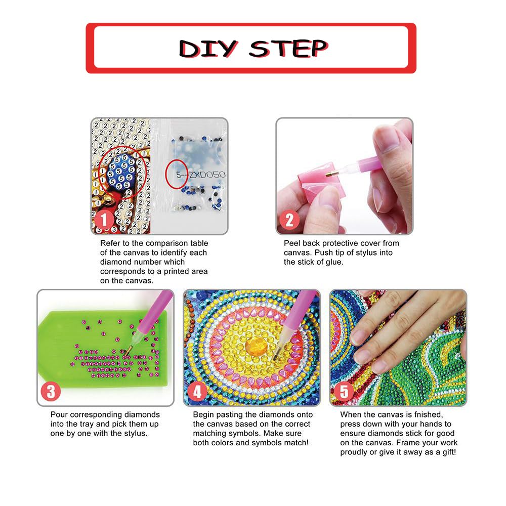 JBTM24 DIY Diamond Art Tote Bag Kit for Adults, Diamond Art Handbag Kits with 2 Pcs Replaceable Linen Pattern, Diamond Painting Creative Handbag for Women Girl Art Craft Gift JBTM24