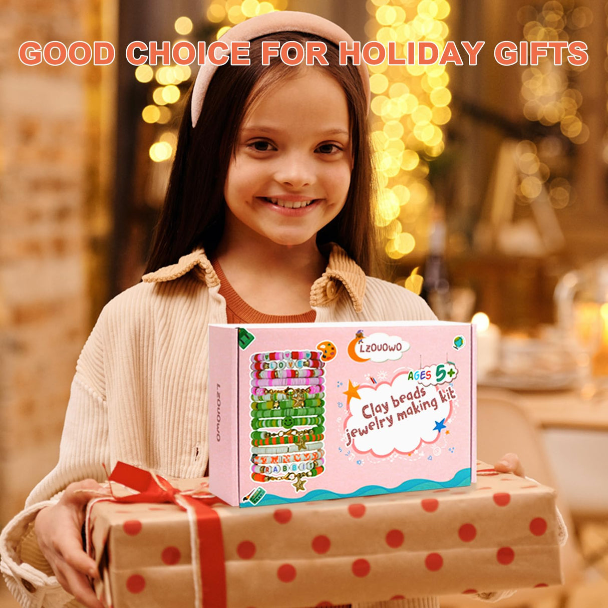 LZOUOWO Friendship Bracelet Kit Concert Bracelets Merch, 7200pcs Clay Beads for Bracelet Making Kit with Glow Beads Letter Beads and Smile Face Number Beads Jewelry for Crafts Gift LZOUOWO