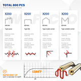 Allturn Upgraded Plastic Welder,Plastic Welding Kit 2 in 1,Hot Stapler Kit,Hot Staples,Plastic Welder Gun,Car Bumper Repair Kit for Most Plastics,Patent Number D970324(Yellow) Allturn