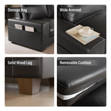 Valthie Faux Leather Couch, Mid Century Modern Comfy Loveseat Sofa with Wide Arm, Side Pockets, Solid Wooden Frame for Office, Living Room and Bedroom, 2 Seater (Black, 71.25 Inches) Valthie