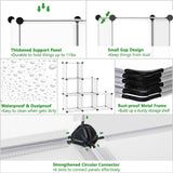 C&AHOME Cube Storage Organizer, 6-Cube Shelves Units, Closet Cabinet, DIY Plastic Modular Book Shelf, Ideal for Bedroom, Living Room, Office, 36.6" L x 12.4" W x 36.6" H Translucent White SBTM3506A C&AHOME