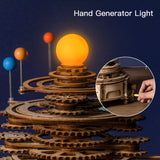 ROKR 3D Wooden Puzzles for Adults Huge Orrery Model - Toy Building Set Mechanical Puzzles 8 Orbiting Planets Unique Gifts for Boys/Girls ROKR