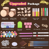 VisionX Wooden Painting Craft Supplies Kit for Kids, Arts and Crafts for Boys and Girls Ages 6-12, Creative Art Toys Birthday Christmas Gifts for 5 6 7 8 Year Old Girls Boys VisionX