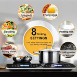 Duxtop LCD Portable Double Induction Cooktop 1800W Digital Electric Countertop Burner Sensor Touch Stove, 9620LS/BT-350DZ duxtop