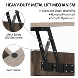 Yaheetech Lift Top Coffee Table, Coffee Table with Hidden Storage Compartment & Lower Shelf, 41in Center Table for Living Room, Office, Grey Yaheetech