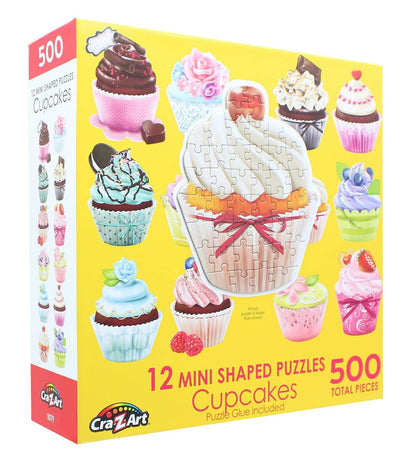 RoseArt - Mini-Shaped - Cupcakes - 500 Piece Jigsaw Puzzle for Adults