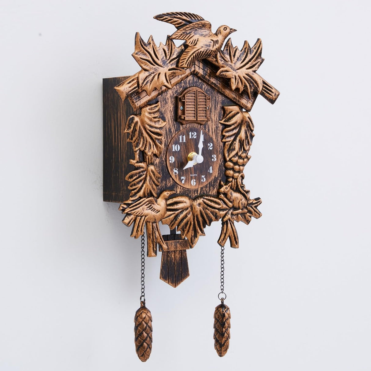 Lc Love_Call Cuckoo Clock Alarm Swinging Wall Clock Resin Bird Wall Clock for Home Decor Lc Love_Call