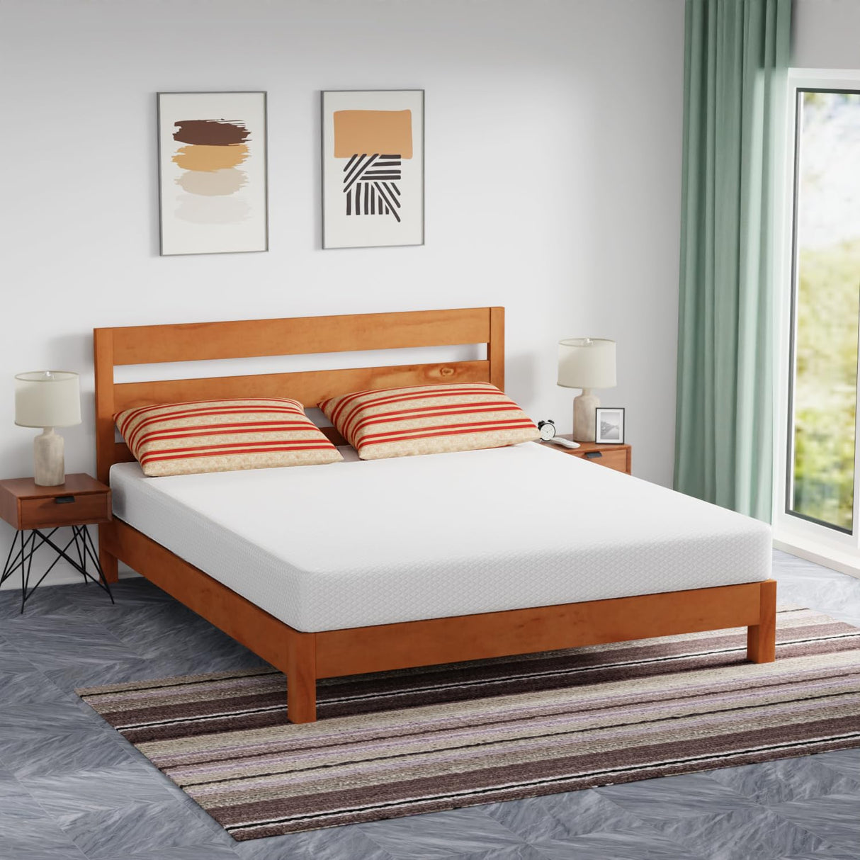 FDW 8 inch Gel Memory Foam Mattress for Cool Sleep & Pressure Relief/Medium Firm Mattresses/CertiPUR-US Certified/Bed-in-a-Box/Pressure Relieving,California King FDW