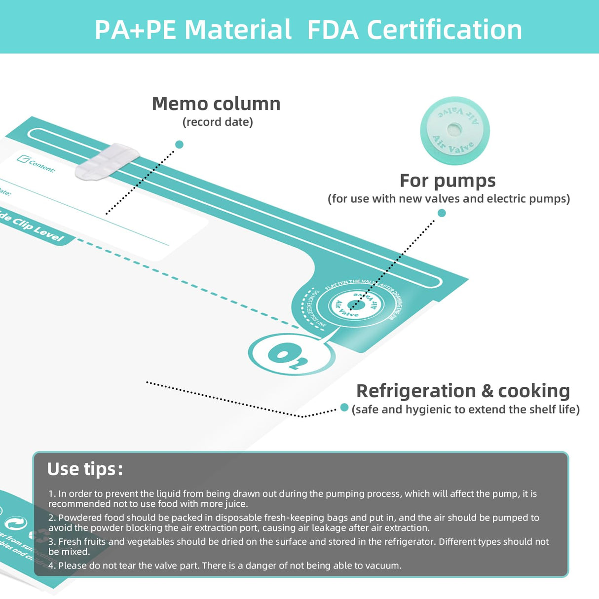 Domsanistor 3D Printer Filament Storage Bags Vacuum Kit,10Pcs Thicken Filament Vacuum Bags with 1*Automatic Pump/4*Clips, 11.8x13.4in Filament Bags for Keeping 1kg Spool Filament Dry Domsanistor