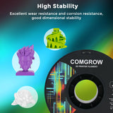 Comgrow ABS Filament 1.75mm, ABS 3D Printer Filament 1.75mm Heat Resistant 1kg ABS 3D Printing Filament 1.75mm, Strong and Durable, Dimensional Accuracy +/- 0.02mm Black Comgrow