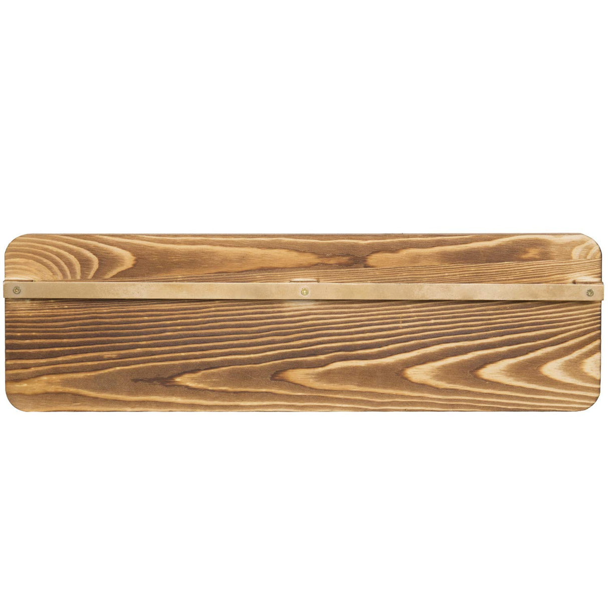 MyGift Burnt Wood Sunglasses Holder Organizer Wall Mounted Eyeglasses Display Rack with Brass Metal Hanging Rod MyGift