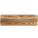 MyGift Burnt Wood Sunglasses Holder Organizer Wall Mounted Eyeglasses Display Rack with Brass Metal Hanging Rod MyGift