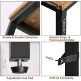 Timberer 39.4” Console Table, Hallway Entrance Table Sofa Table Behind Couch, for Living Room, Entryway, Easy Assembly, Accent Table, Rustic Brown Timberer