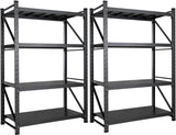 Set of 2 48" Wide Heavy Duty Garage Shelving Units,3000LBS 24 Deep Storage Shelves,Metal Garage Shelves,Large Storage Rack,Steel Shelf,Industrial Shelving for Shop,Warehouse,48" W x 24" D x 70" H SISESOL