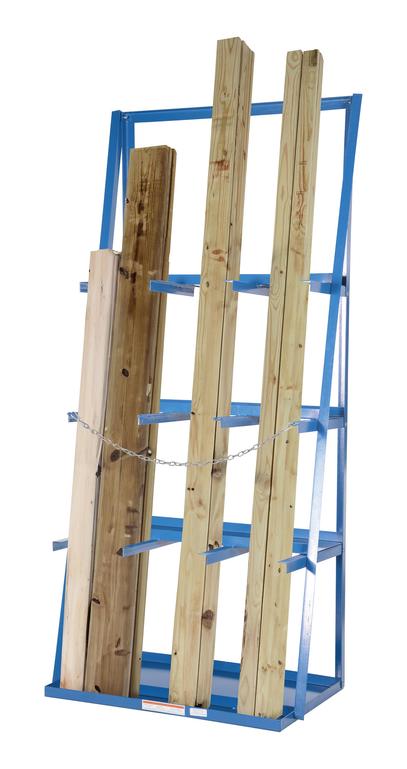 Vestil VBR-9 Steel Vertical Bar Rack 39.375 x 24.125 x 84 3,000 Lb. Capacity Blue - WoodArtSupply