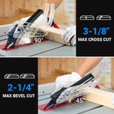 NOVORIK 10“ Portable Table Saw, 10 Inch Heavy-Duty Table Saw with 15 Amp Motor, Benchtop 10-Inch Table Saw with TCT Saw Blade for Woodworking Included novorik