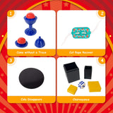 Heyzeibo Magic Kit for Kids - Magic Tricks Games Toy for Girls & Boys, Magician Pretend Play Dress Up Set with Magic Props & More Magic Tricks, Instruction Manual, for Beginners Toddlers Heyzeibo