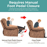 HOMYEDAMIC Recliner Chair Rocker Modern Ergonomic Lounge 360 Degree Swivel Single Sofa Seat Living Room Lounge Recliners (Americana, Grey - Chenille) HOMYEDAMIC