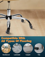 RidRed Office Chair Wheels - Replacement Rubber Wheels - Universal Fit 3 Inch Chair Casters, Heavy-Duty Chair Wheels, Noise Free, Fits 98% Chair, for All Floor (5) RidRed