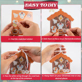 Christmas Nativity Ornament Crafts for Kids - 16 Pack Make Your Own Nativity Scene Ornament Kit with Nativity DIY Craft Stickers Cutouts for Kids Xmas Tree Holiday Classroom Art Activity Party Favors VABAMNA