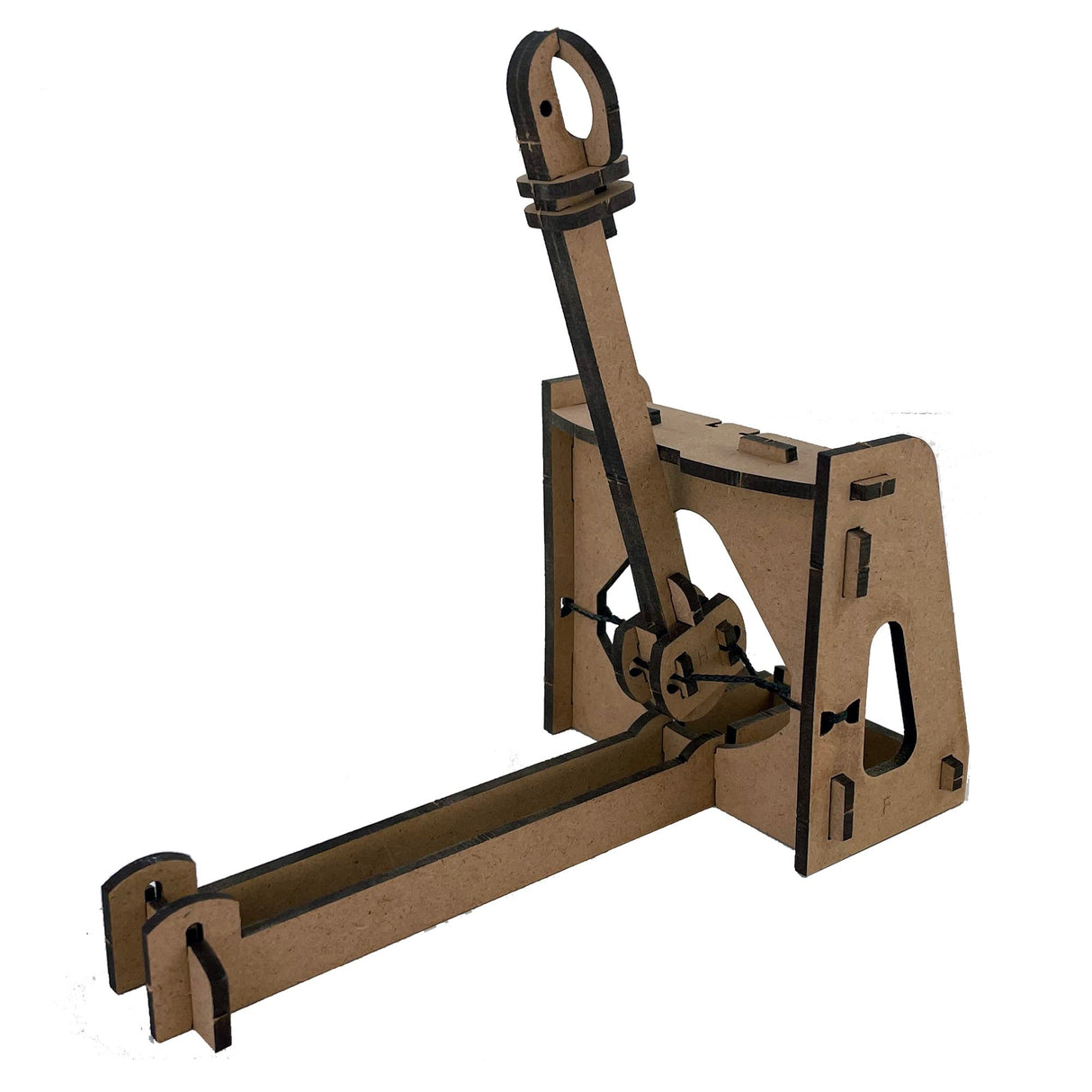 Wooden Catapult Kit - Medieval Toy Catapult Wood - STEM Catapult kit – snap Together Desk Sized Catapult Toy – boy Toys – Science kit – STEM Toys – Educational Toy - Birthday Gift ABONG